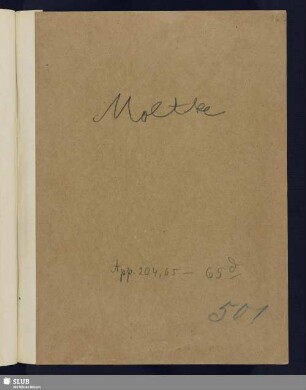 Nr. 65-65e. Moltke, Helmuth Karl Bernhard von