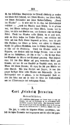 Carl Friedrich Brescius : Gedenkblätter