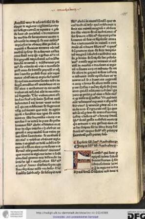 Explicit liber primus Machabeorum. Incipit secundus liber Machabeorum.