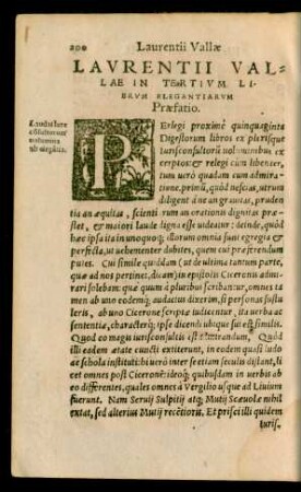 Laurentii Vallae In Tertium Librum Elegantiarum ...