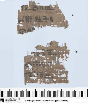 Hieratische Papyrusfragmente, religiöser Text (?)