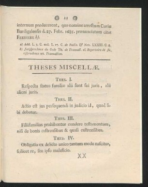 Theses Miscellae
