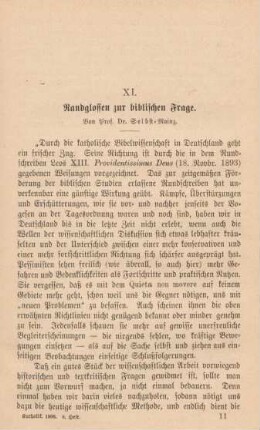 161-175 Randglossen zur biblischen Frage