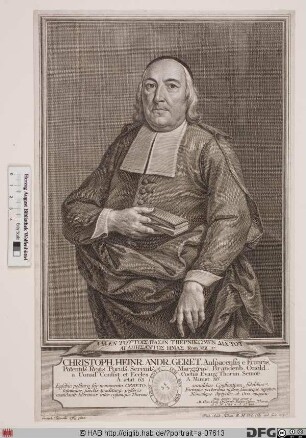 Bildnis Christoph Heinrich Andreas Geret