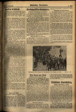 Zweite Ausgabe vom Freitag, den 09. August 1935.