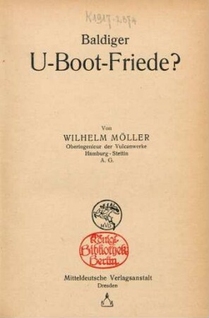 Baldiger U-Boot-Friede?