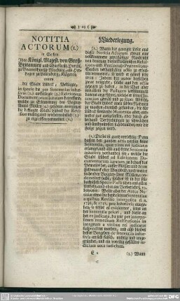 Notitia Actorum, Wiederlegung