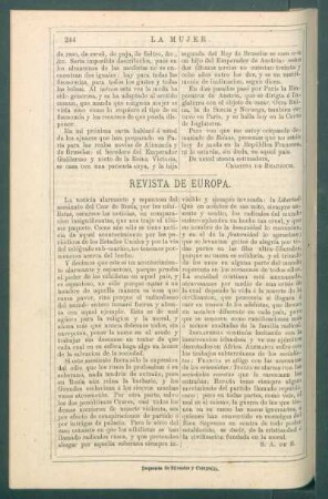 Revista de Europa.
