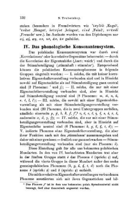 IV. Das phonologische Konsonantensystem