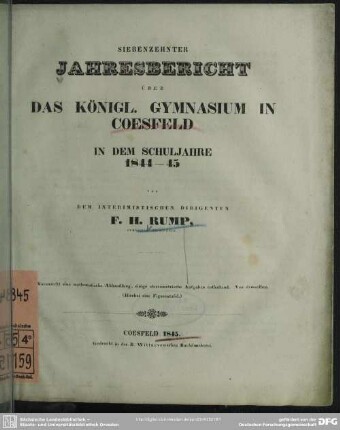 Eine mathematische Abhandlung