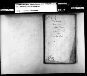 Kassenrechnung 1823/25