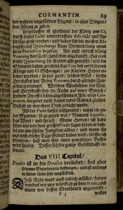 Das VIII. Capitul.