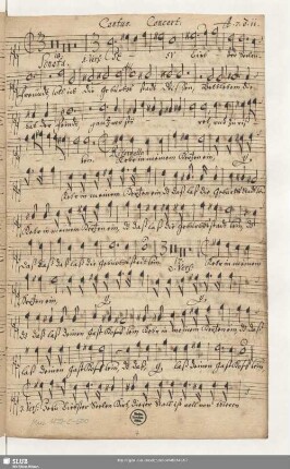 Cantus. Concert: