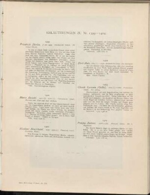 Erläuterungen zu Nr. 1399 - 1404: