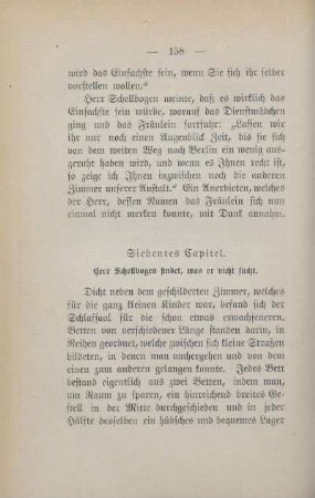Siebentes Capitel. Herr Schellbogen findet, was er nicht sucht