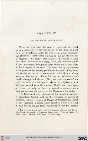 Chapter IV: The pre-historic age of Greece