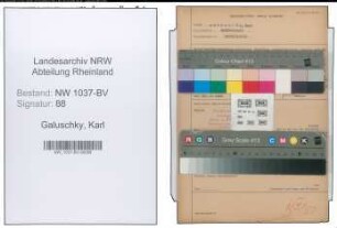 Entnazifizierung Karl Galuschky , geb. 14.04.1898 (Rechtsanwalt)