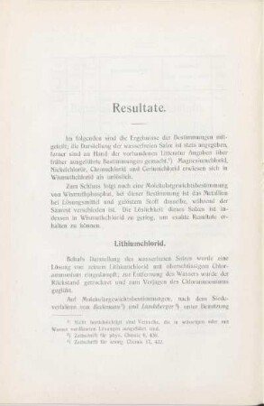 Resultate.