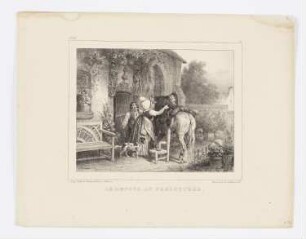 Le Retour au Presbytere, Blatt 8 der Folge "Album pour 1833"