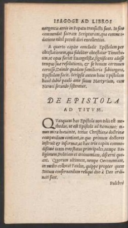 De Epistola Ad Titum.