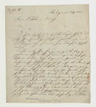 Brief von Anton Paul Dallinger an Joseph Heller