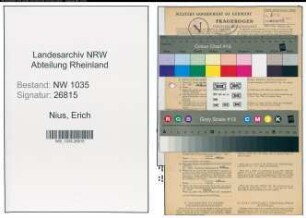 Entnazifizierung Erich Nius , geb. 13.02.1906 (Kaufmann)
