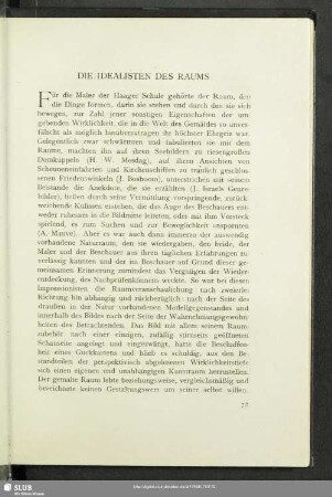 Die Idealisten Des Raums
