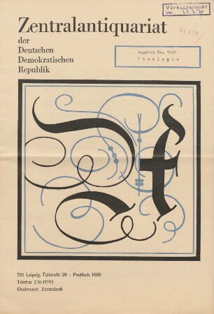 Nr. 1091: Theologie