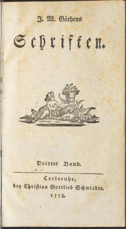 3: J. W. Göthens Schriften