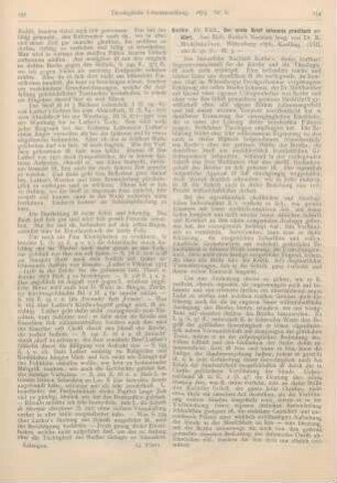 134-136 [Rezension] Rothe, Rich., Der erste Brief Johannis praktisch erklärt. Aus Rich. Rothe’s Nachlaß hrsg. von K. Mühlhäusser