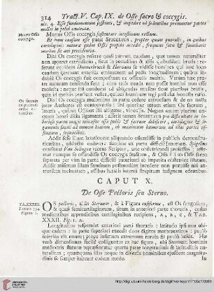 Caput X: De Osse Pectoris seu Sterno