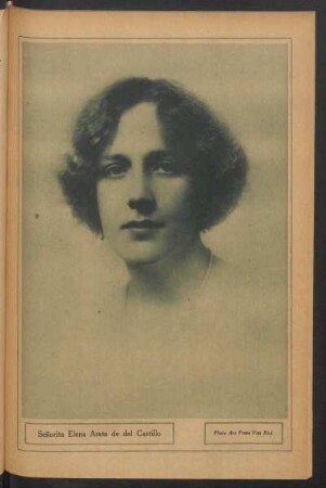 [Fotografía de] Señorita Elena Arata de del Castillo
