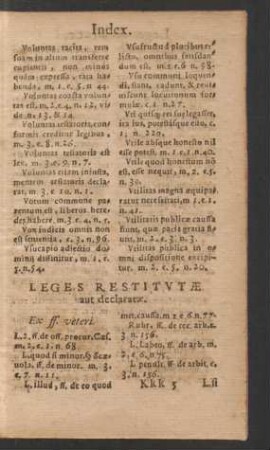 Leges Restitutae aut declaratae.