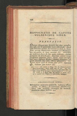 Hippocratis de capitis vulneribus liber.
