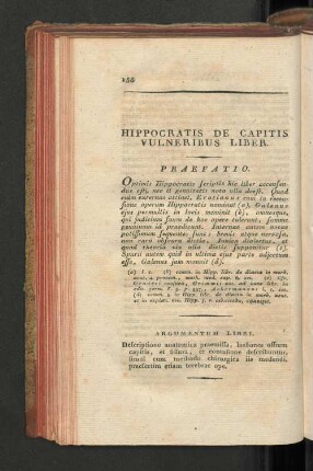 Hippocratis de capitis vulneribus liber.