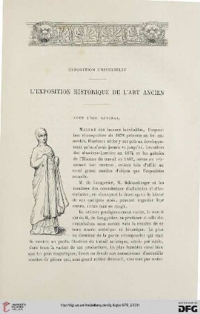 2. Pér. 18.1878: L' exposition historique de l'art ancien : exposition universelle