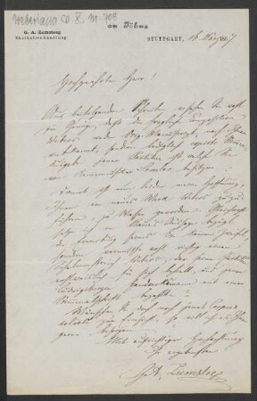 Brief an Friedrich Wilhelm Jähns : 16.03.1867