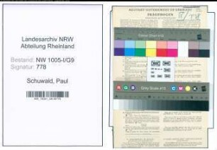 Entnazifizierung Paul Schuwald , geb. 30.06.1897 (Maschinenschlosser)