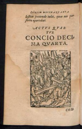 Actus Quartus. Concio Decima Quarta.