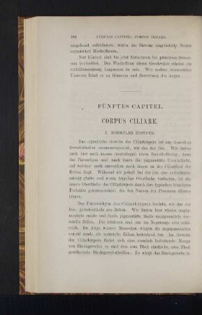 Fünftes Capitel. Corpus ciliare.
