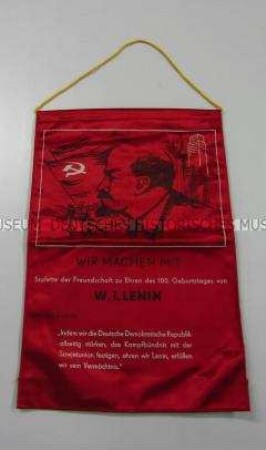 Ereignisbanner zum 100. Geburtstag Lenins