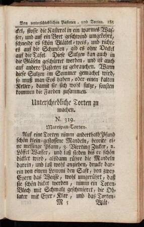 Unterschiedliche Torten zu machen.