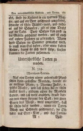 Unterschiedliche Torten zu machen.