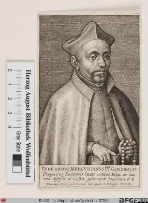 Bildnis Eberhard (lat. Everardus Mercurianus) Mercurian (eig. Lardinois)