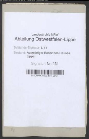Rechnungen der Ulenburg