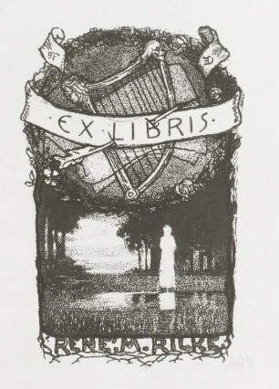 Exlibris Rene: M. Rilke