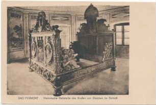 Historische Bettstelle des Grafen von Gleichen