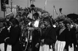 St. Märgen: Tag des Schwarzwälder Pferdes; St. Märgener Trachtengruppe