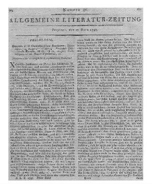 Plutarchus: Ta ¯ethika = Moralia. (Fortsetzung der im vorigen Stück abgebrochenen Rezension)