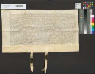 Schuldbrief des Erzbischofs für die Stadt köln über 7200 Florin auf den Bonner Zoll.